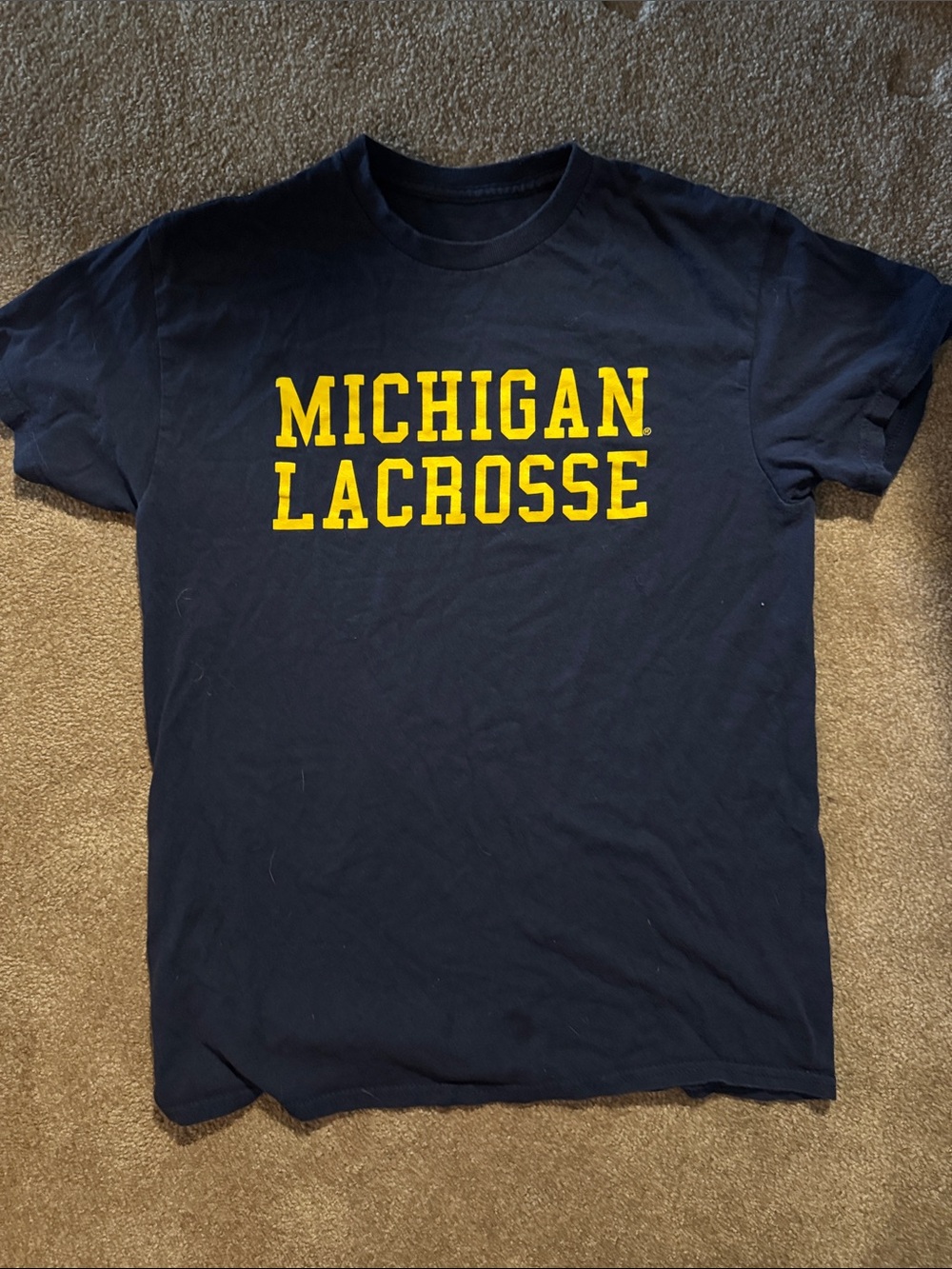 NEVER WORN Michigan Lacrosse Navy Graphic T-Shirt